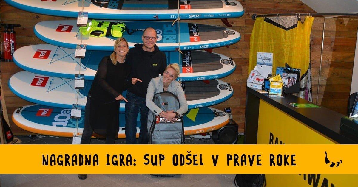 Nagradna igra: posrečeni odziv nagrajenke potrdil, da gre SUP v prave roke! - Bananaway