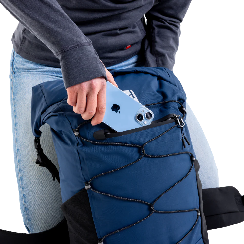 Lightweight Waterproof Backpack 22L - Obsidian Black