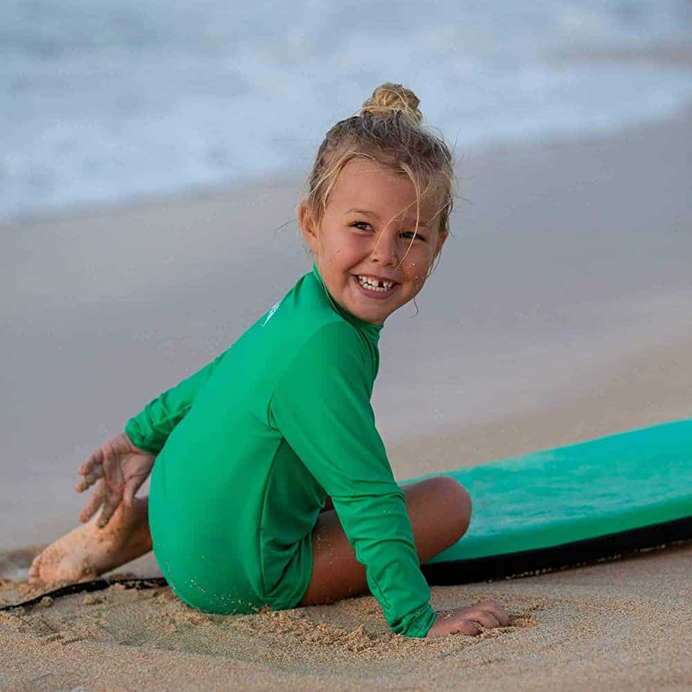 Otroška UV majica O'Neill Basic Skins S:S, zelena