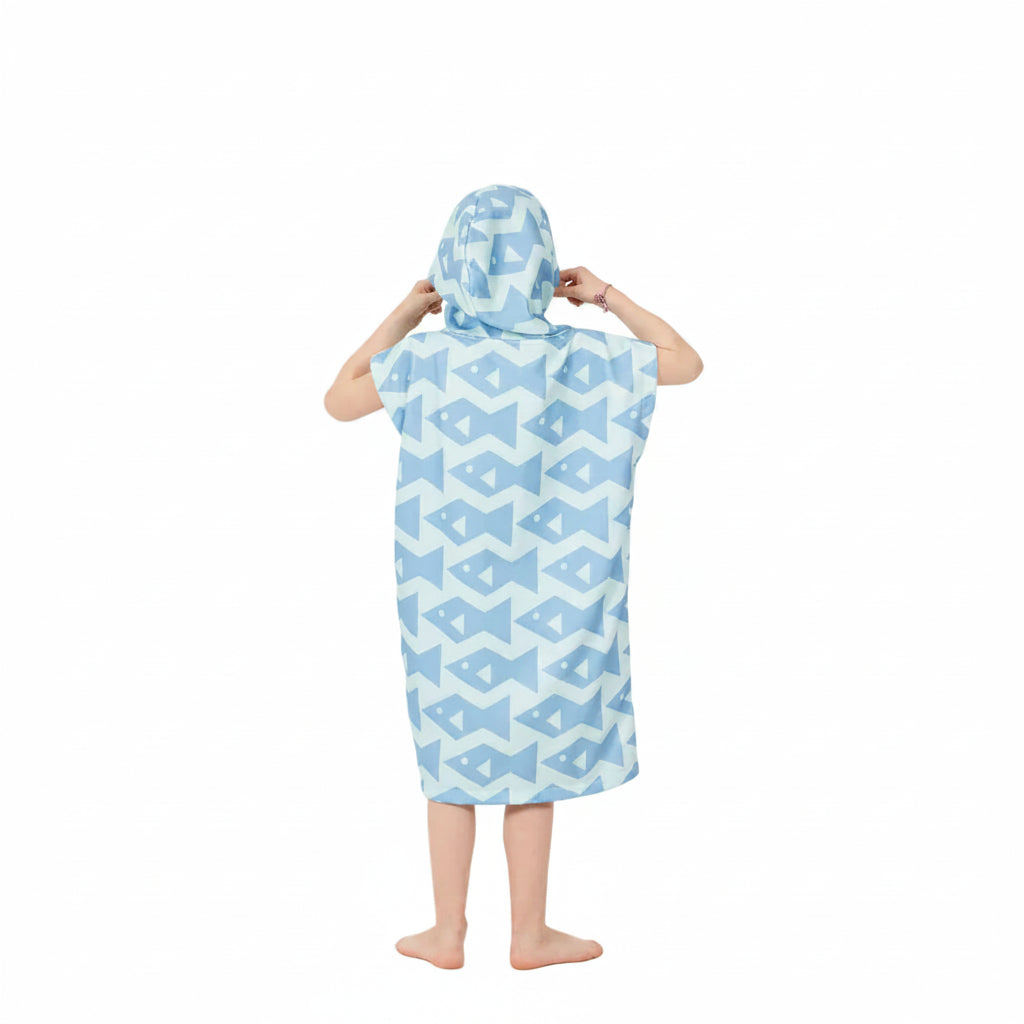 AFTER Square Fish Kids Poncho