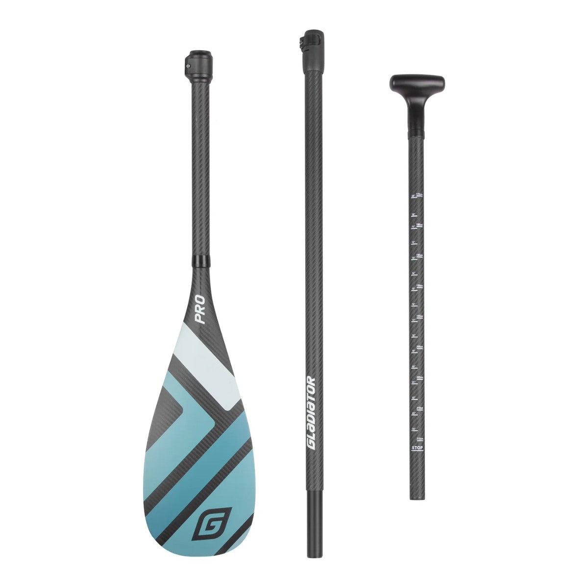 Gladiator Pro karbonsko sup veslo, 3-delno razstavljeno na 3 dele