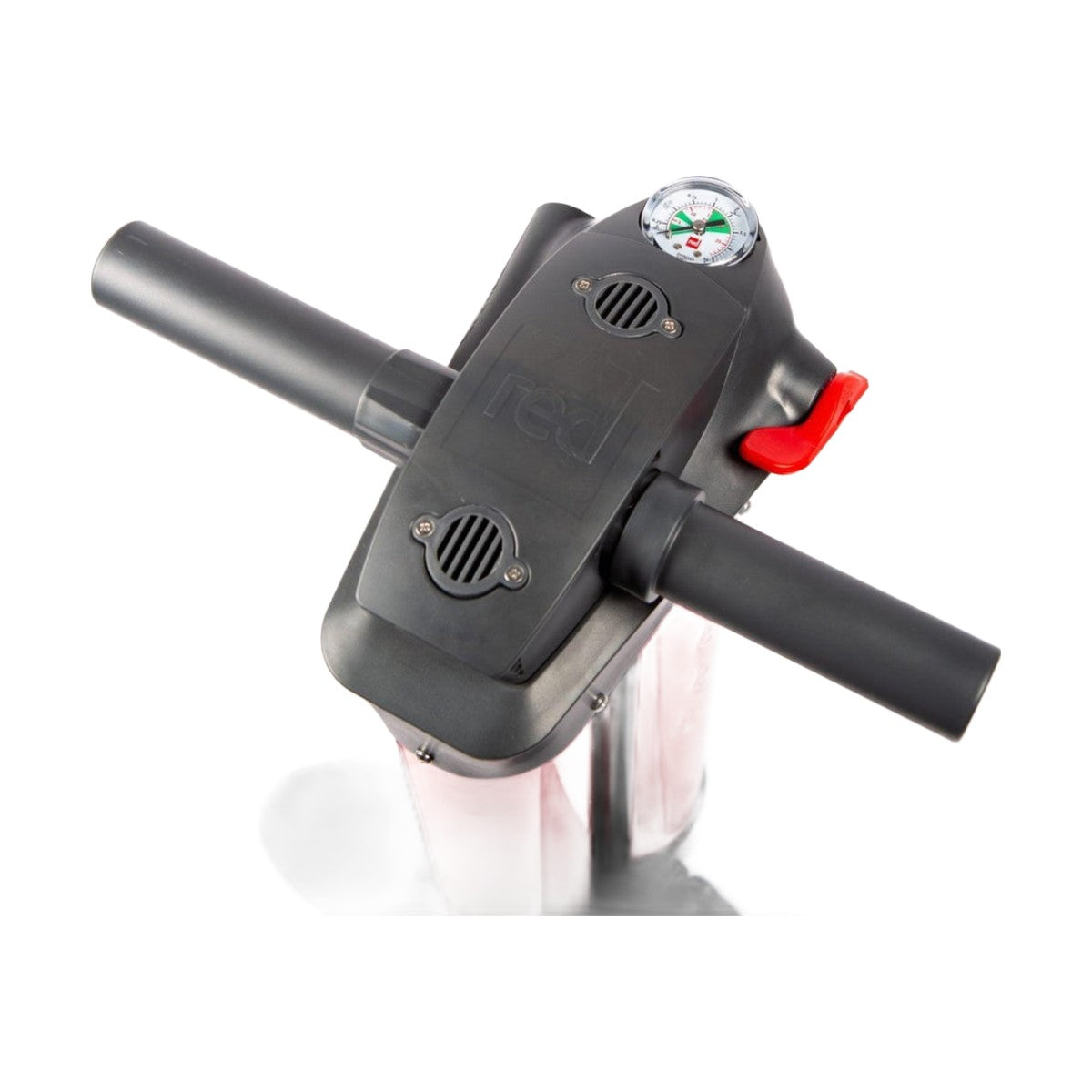 Red Paddle Co Titan 2 sup pump, handle and pressure gauge