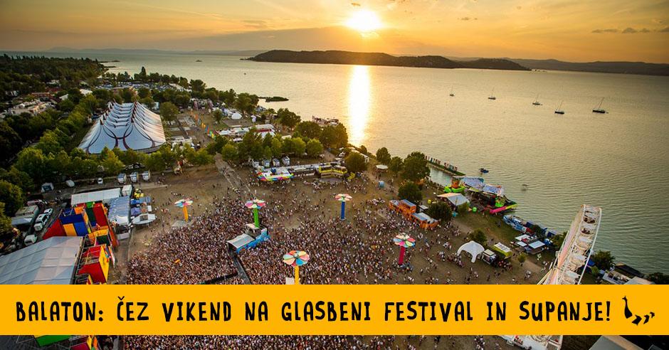 Balaton - cez vikend na glasbeni festival in supanje