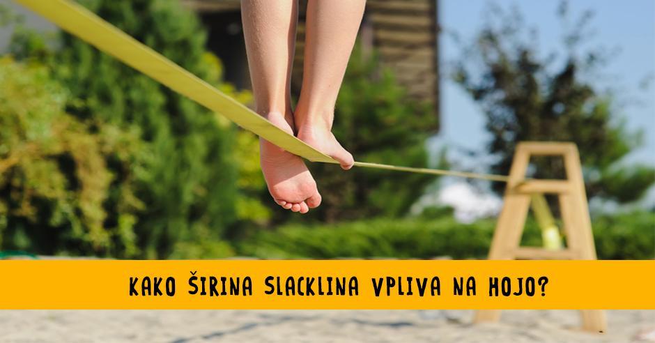 Kakšno širino slackline-a izbrati glede na namen in nivo znanja? - Bananaway