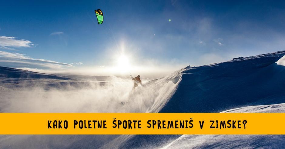 Poletni športi, ki lahko z malo izvirnosti postanejo zimski - Bananaway