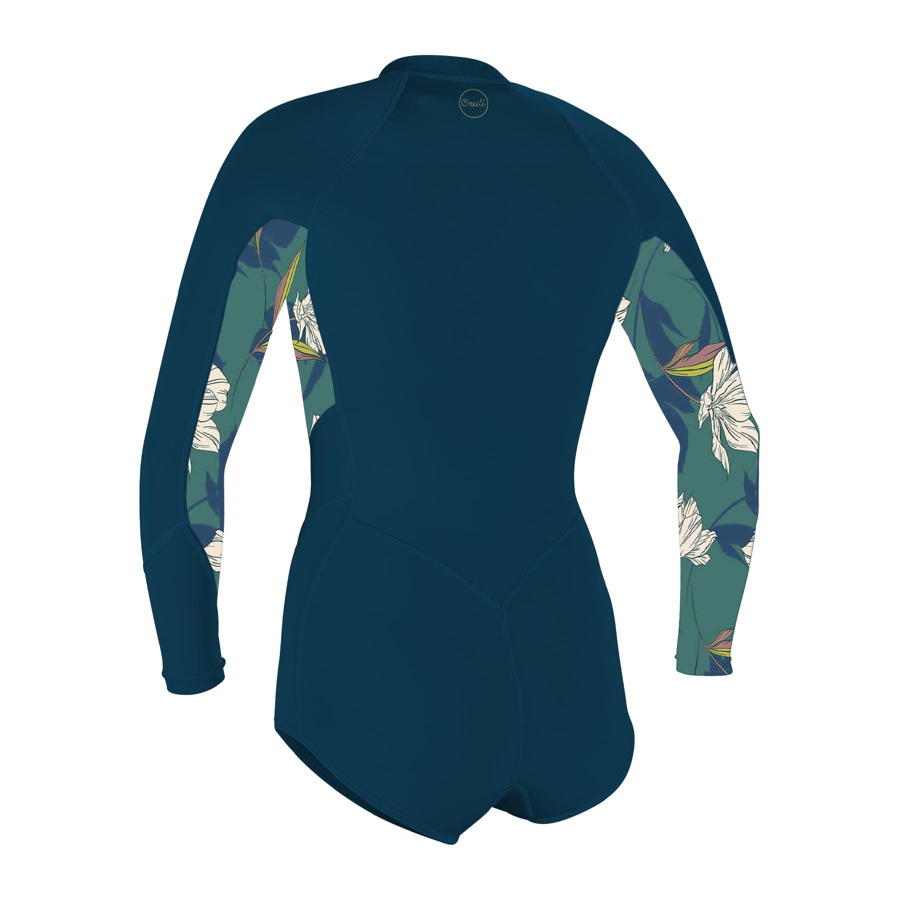 Kratek neoprenO'Neill Wms Bahia 2/1 Front Zip L/S Spring  Frenchnavy/Bridget zadaj