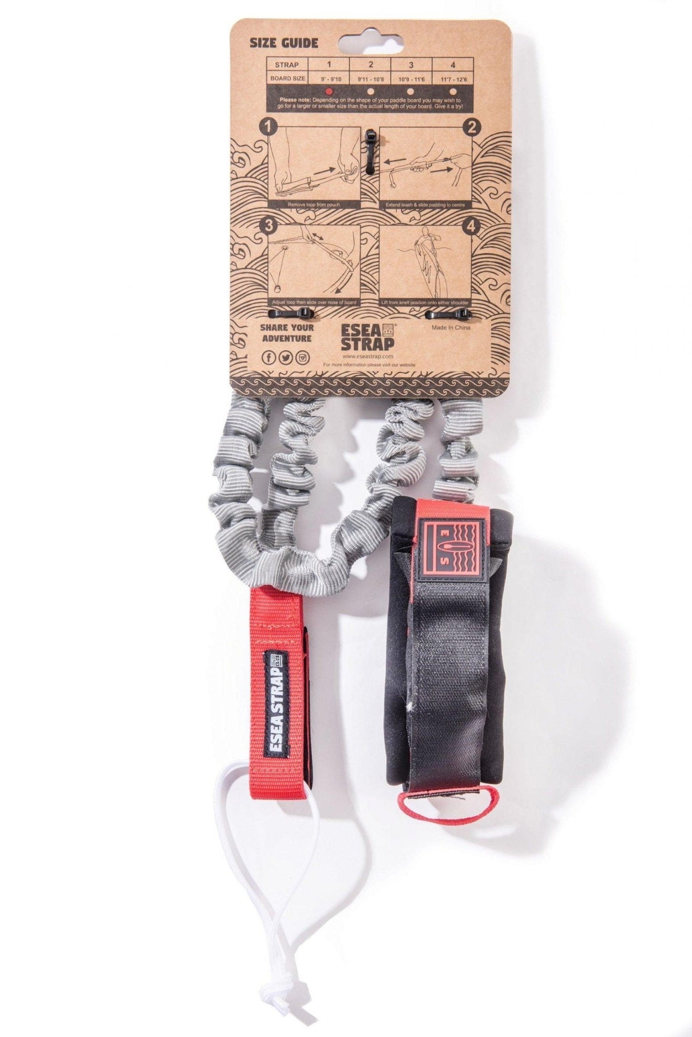 Varnostna vrvica in trak za nošenje supa Esea strap | Bananaway