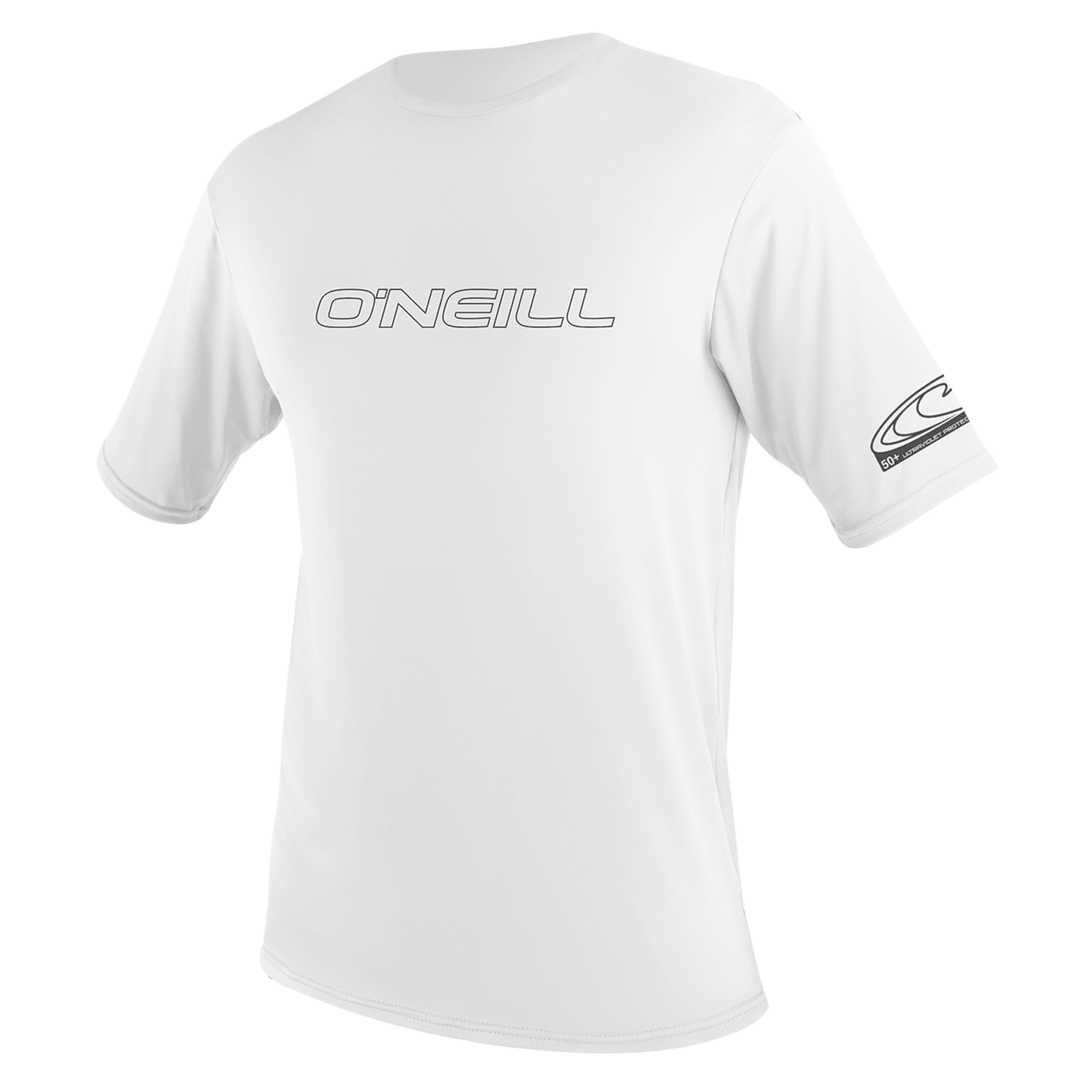 UV majica O'Neill Basic Skins S/S, široka, bela, moška