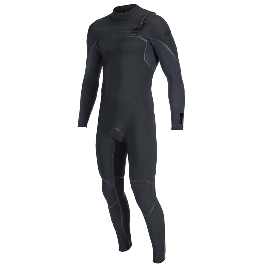 moški neopren O'Neill Hyperfreak Fire 4/3mm moški front zip neopren, črna
