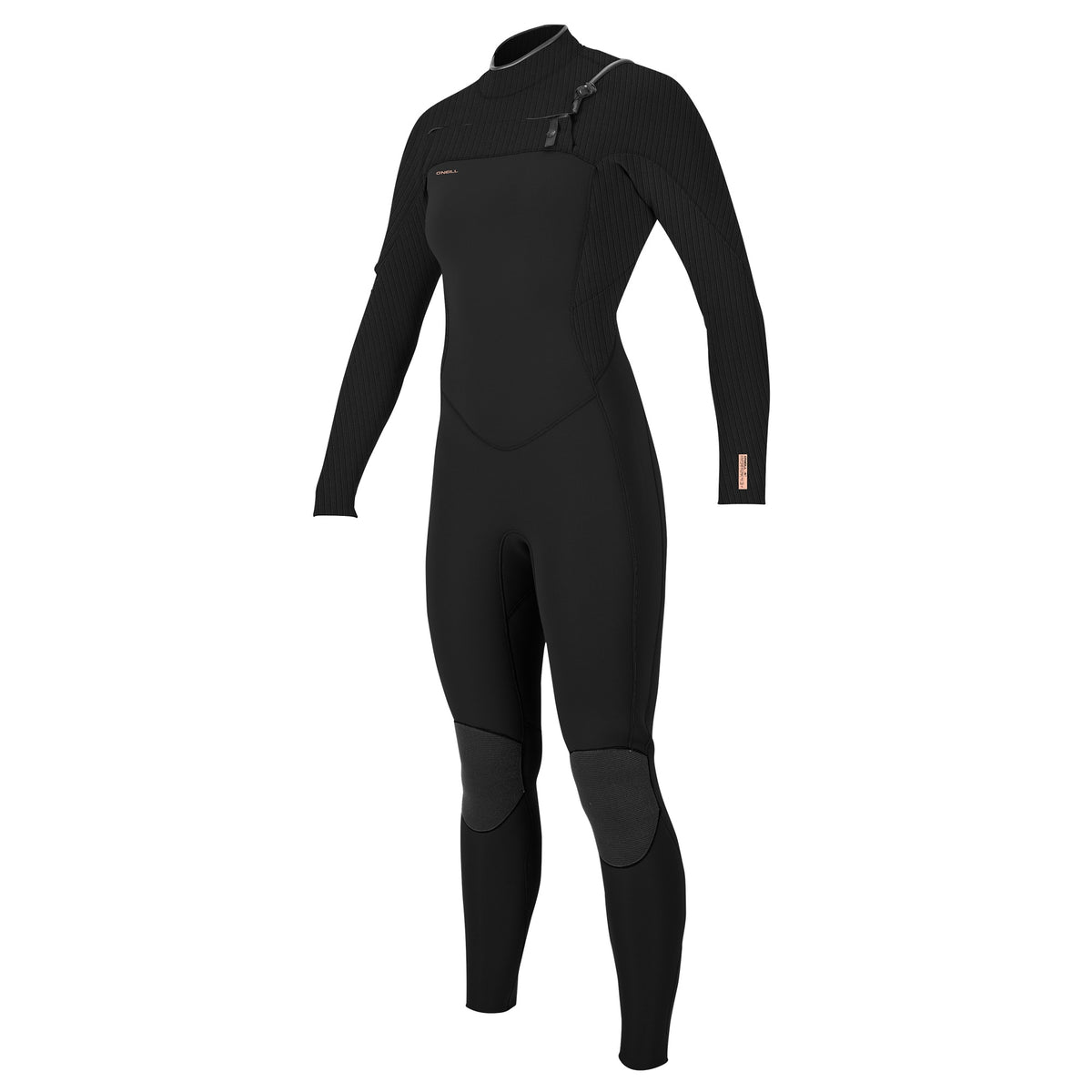 O'Neill Hyperfreak 4/3 mm Women's Front Zip Wetsuit, Raven Burst