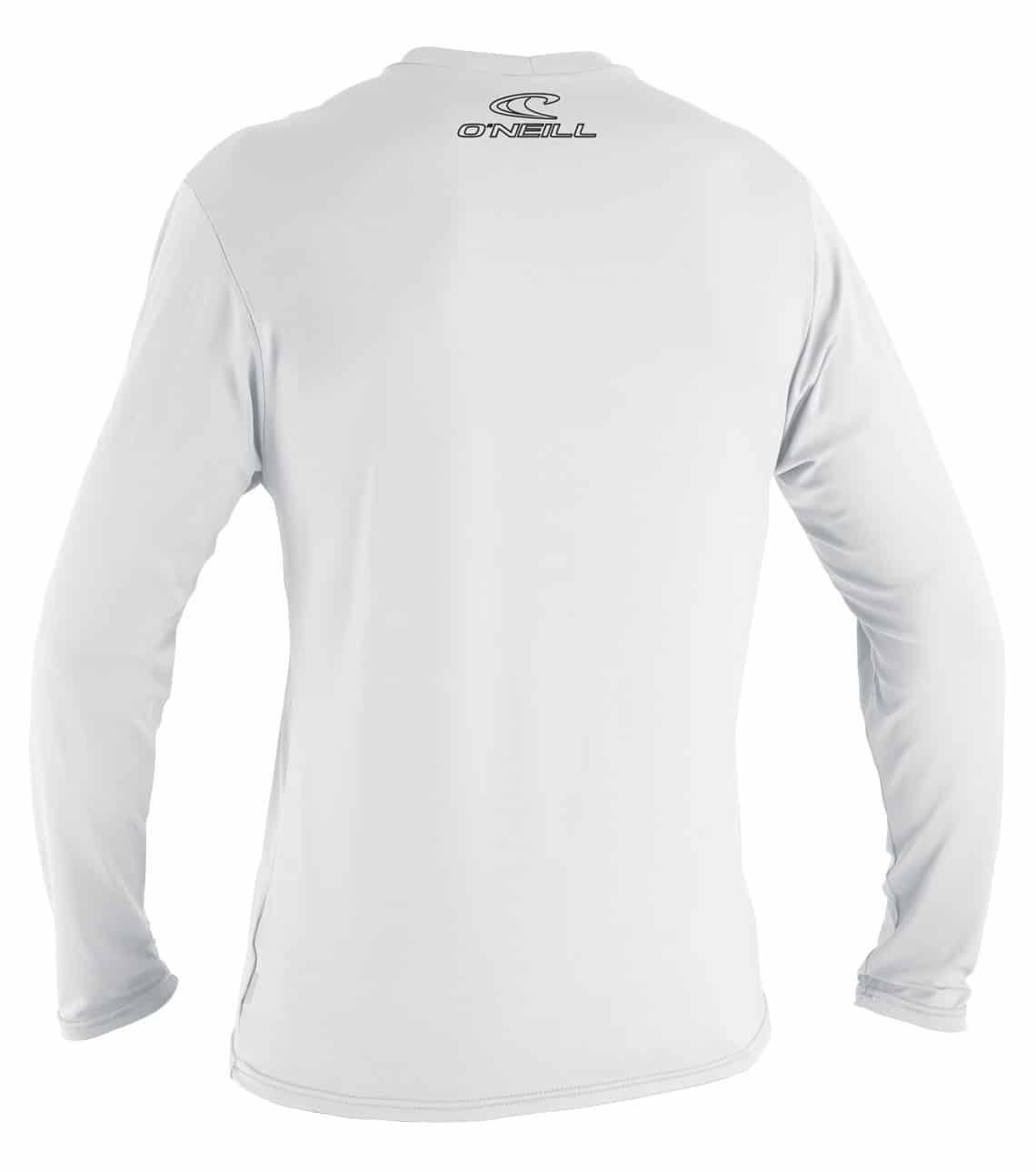 Otroška UV majica z dolgimi rokavi O'Neill Basic Skins L:S, široka, bela zadaj