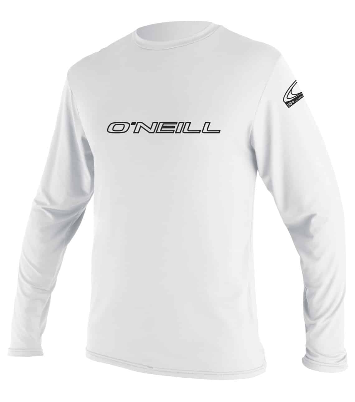 Otroška UV majica z dolgimi rokavi O'Neill Basic Skins L:S, široka, bela