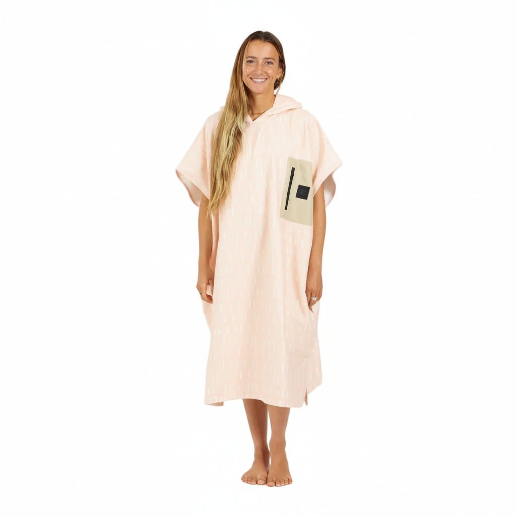 AFTER Tech Pocket Tears Of Pink Poncho 