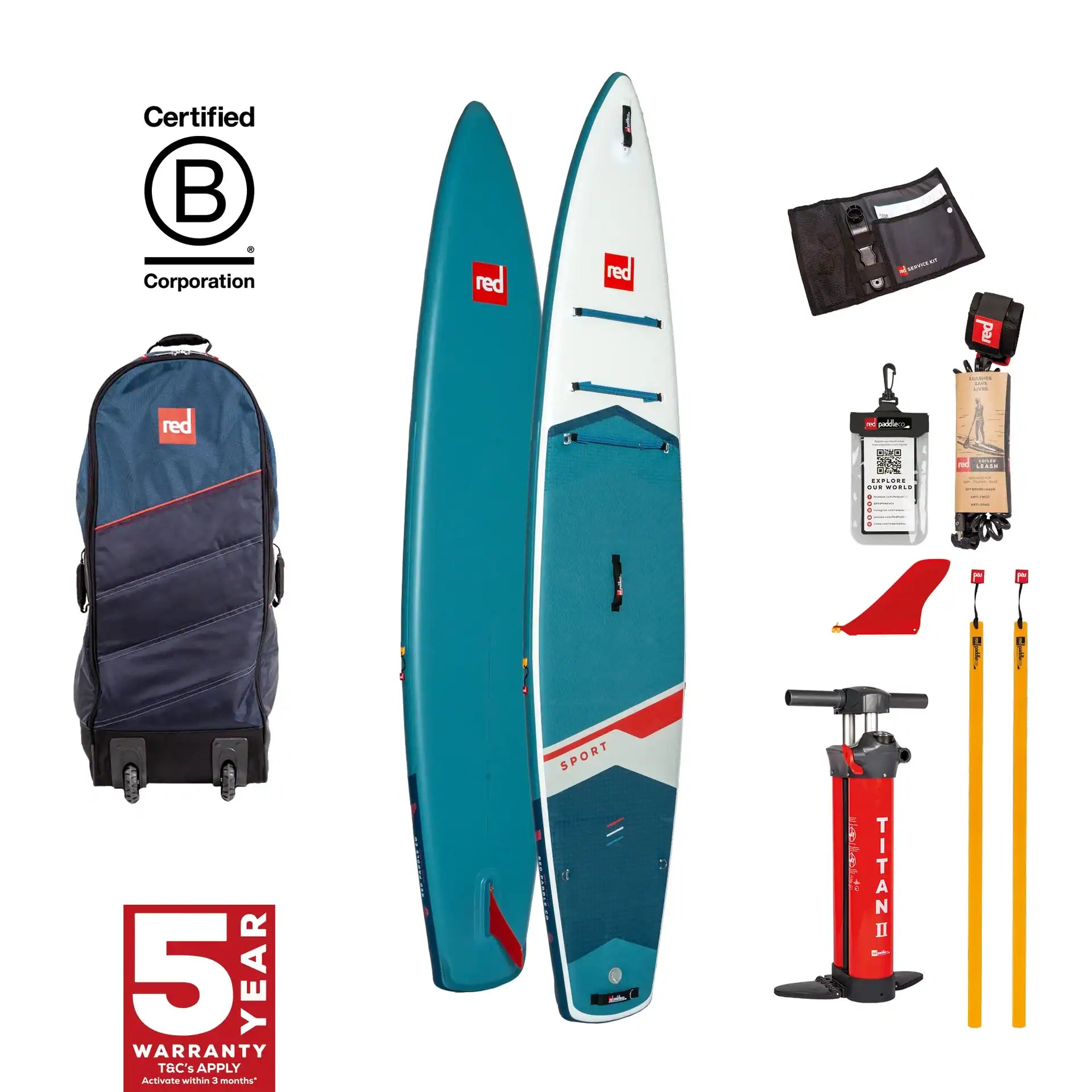 Red Paddle Co 12'6 Sport paket