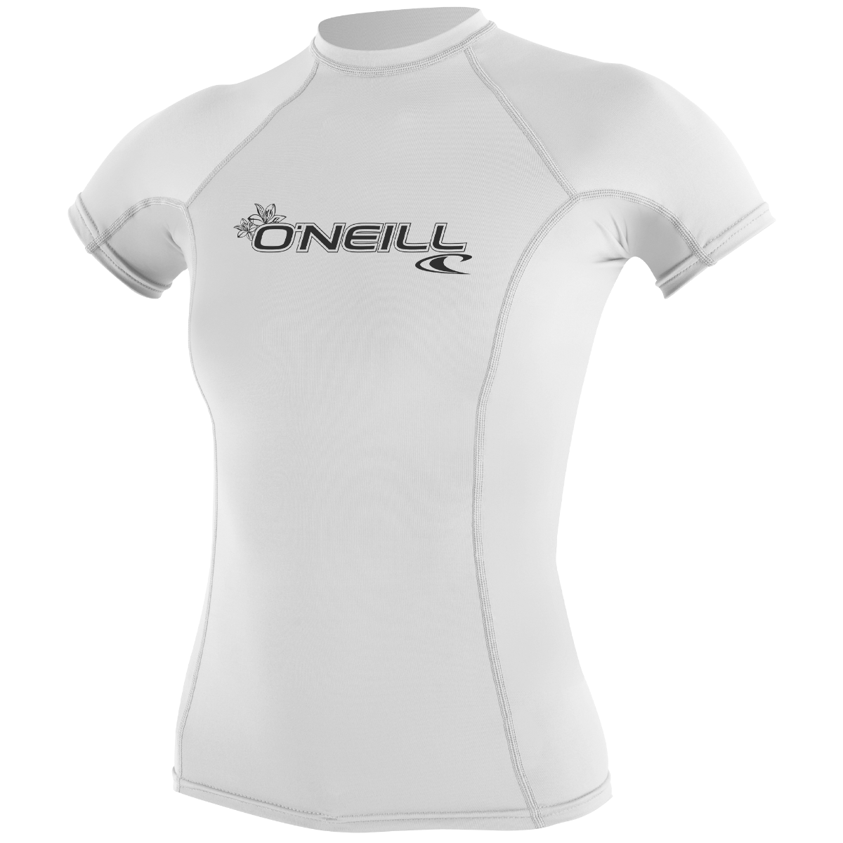 O'Neill Skins Crew S/S oprijeta lycra, bela, ženska