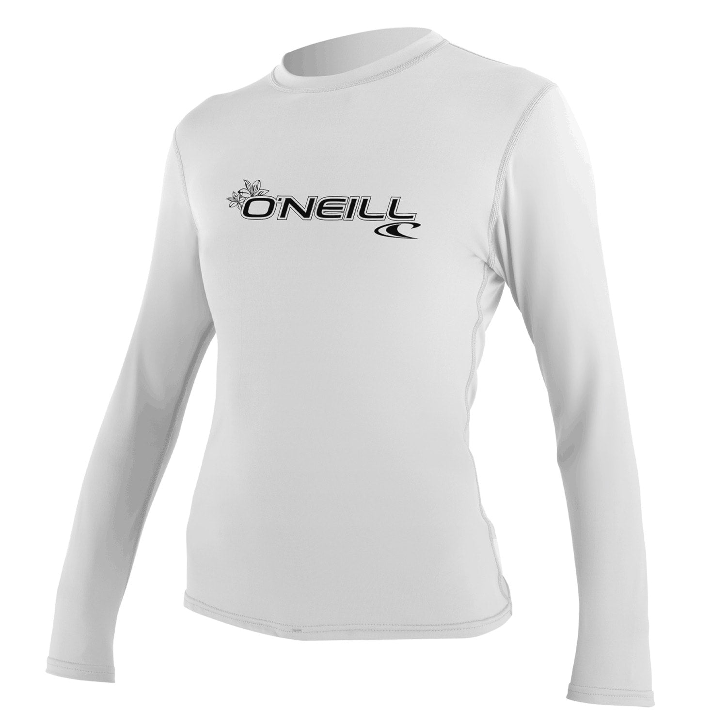 UV majica z dolgimi rokavi O'Neill Basic Skins L/S, bela, ženska